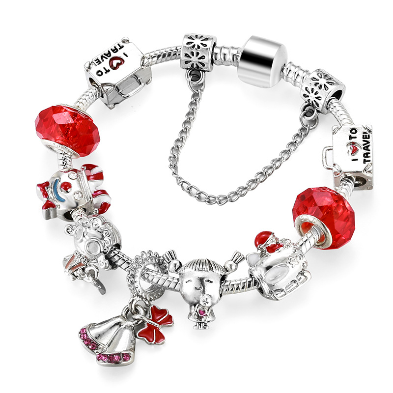 Christmas Tree Beaded Bracelet Image 1
