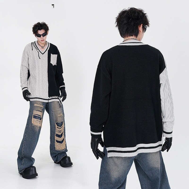 Loose Knitted Sweater Image 5