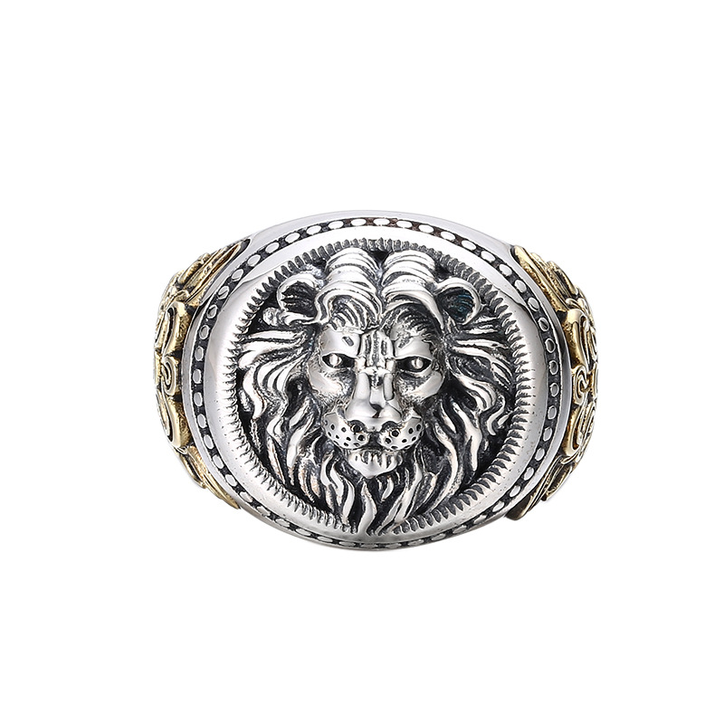 Lion Vintage Distressed Ring Image 3