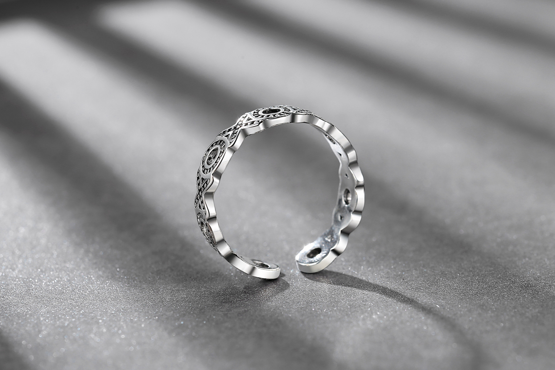 Fashion Antique Silver Ring Image 5