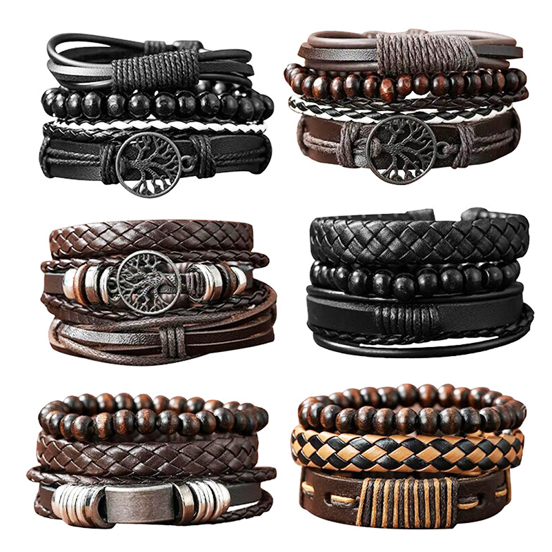 Vintage Weave Men's Bracelet Fashion Shot