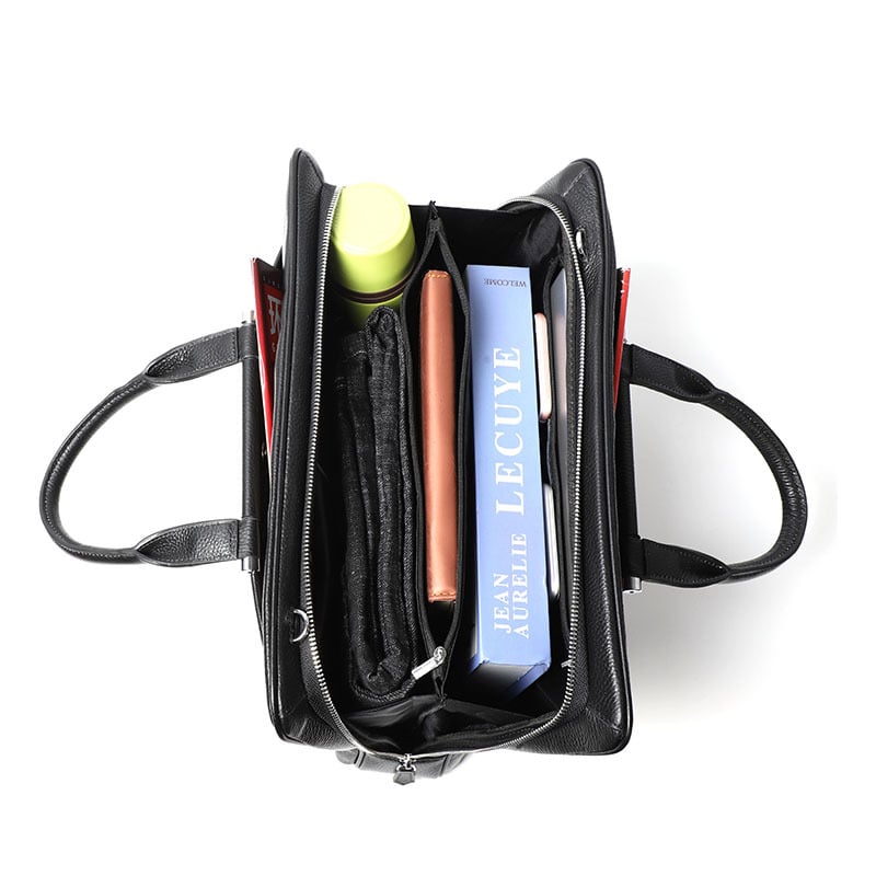 Briefcase in use