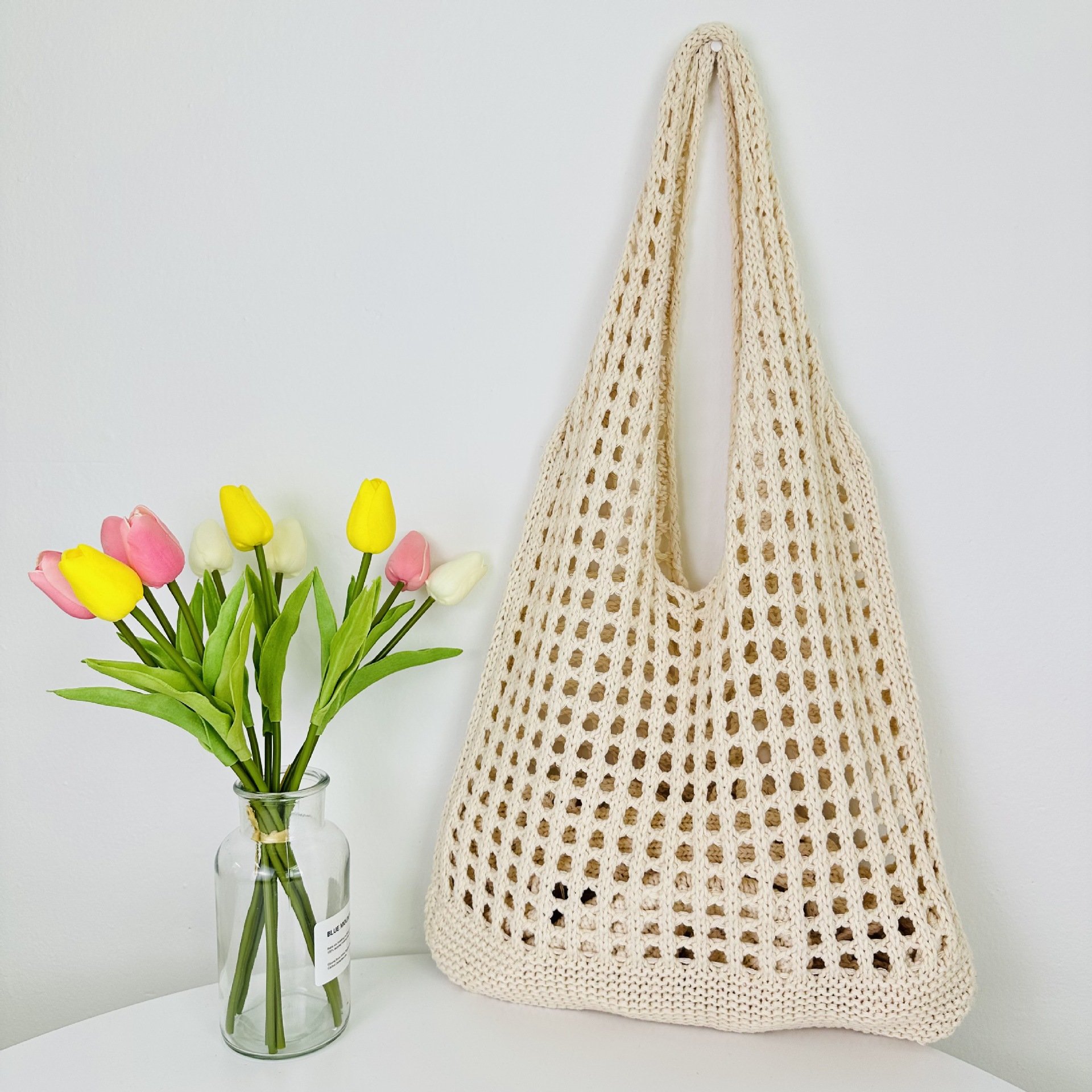 Tote Beach Knitted Hollow Bag 4