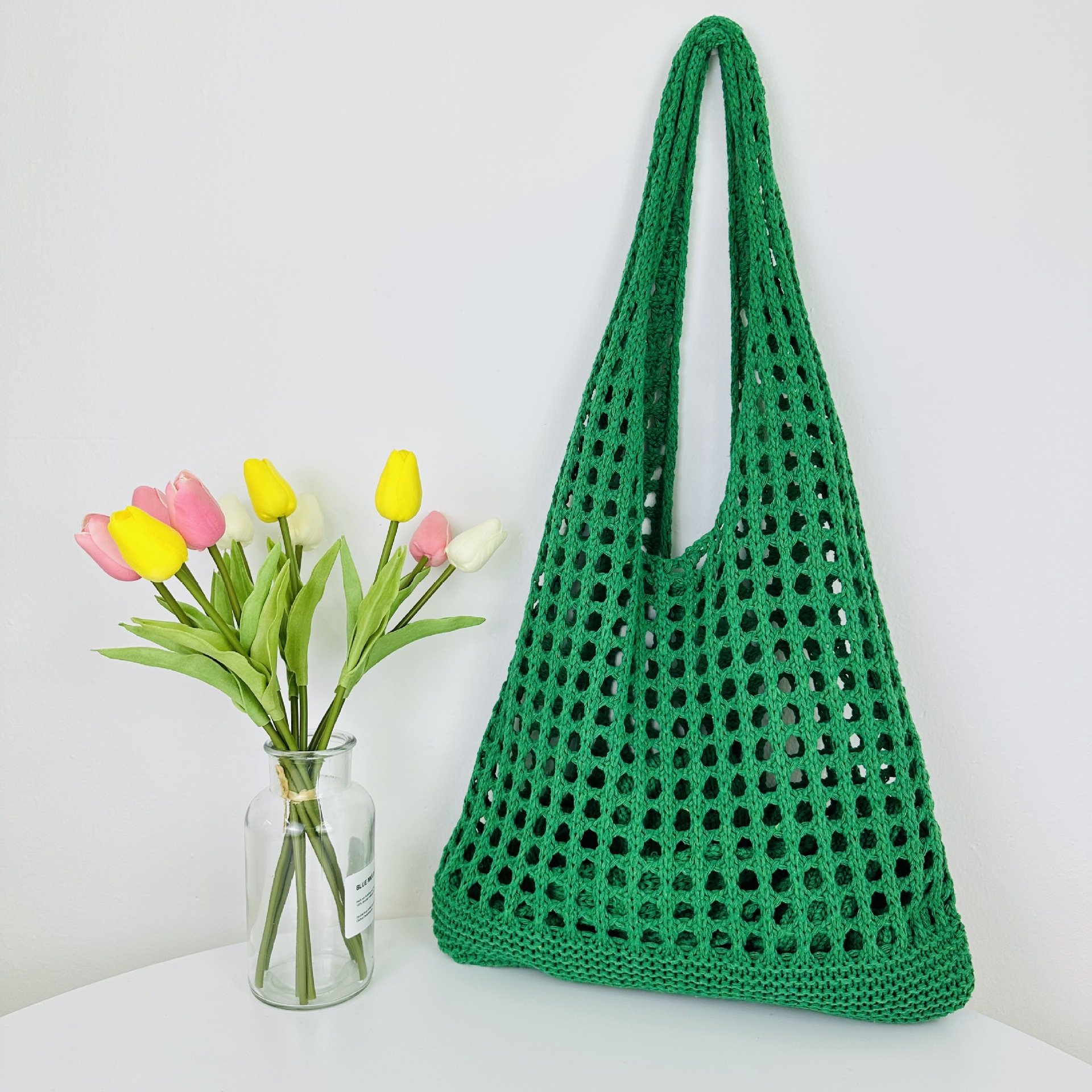 Tote Beach Knitted Hollow Bag 3