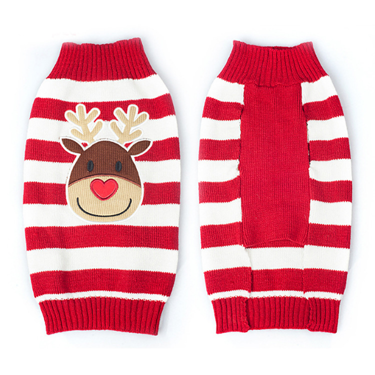 Pet Dog Christmas Style Moose Pattern Sweater