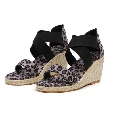 Yellow Leopard Sandals