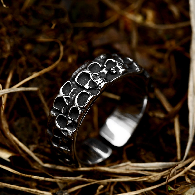 Stainless Steel Skull Ring - Image 3
