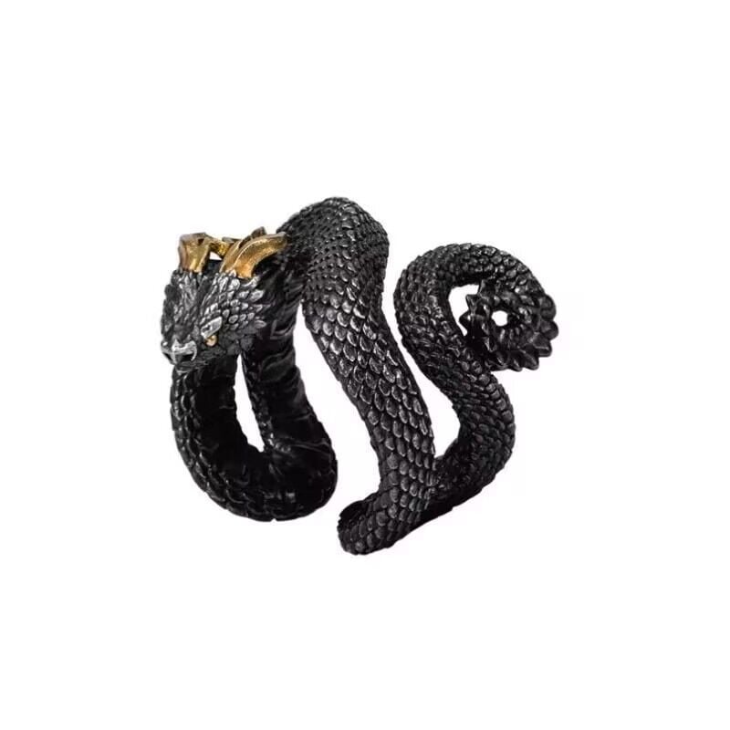 Dark Punk Snake Ring 2