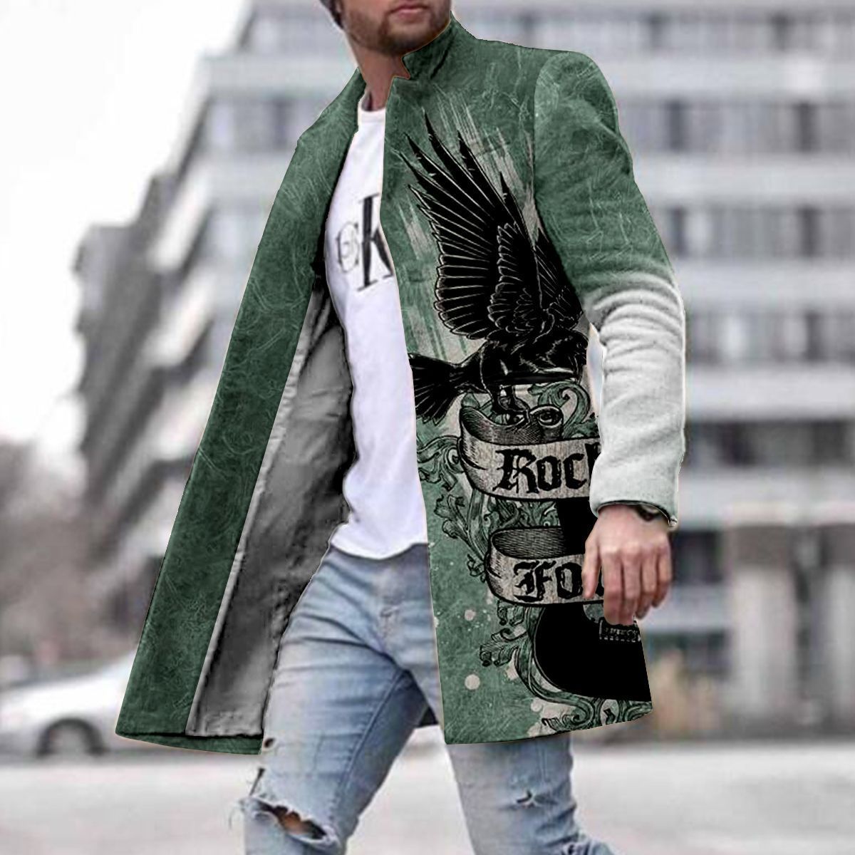 Men's Woolen Coat Image 2