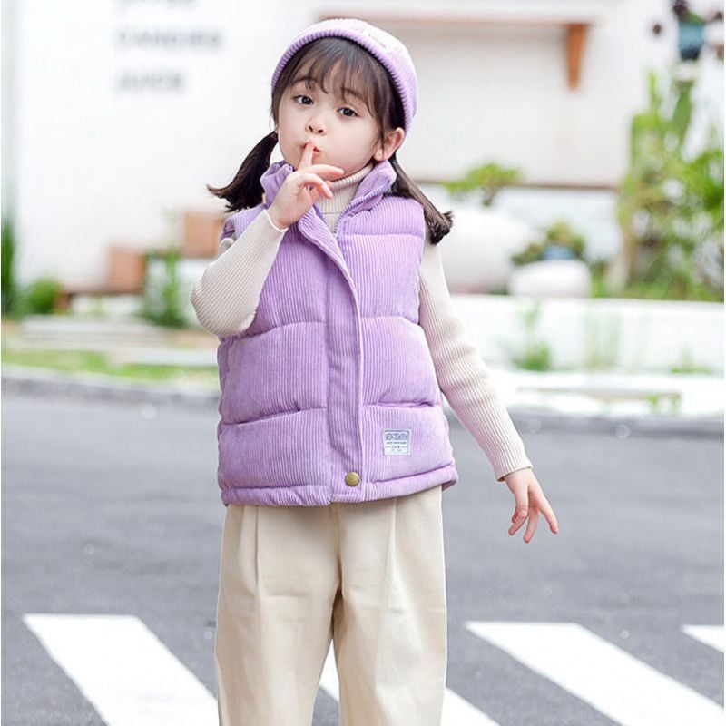 Children's Cotton Vest Padded Jacket - Image 7