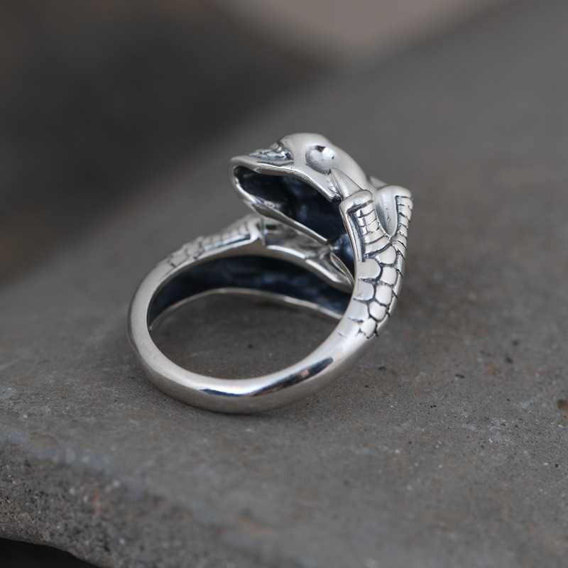 S925 Silver Retro Adjustable Ring