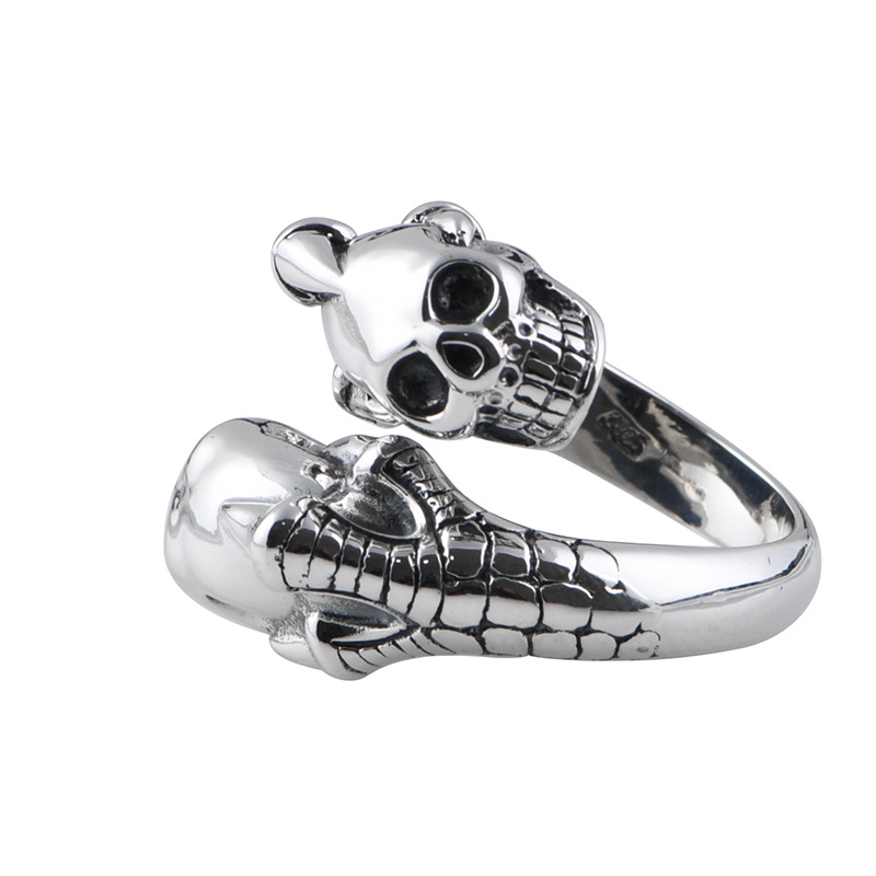 S925 Silver Retro Adjustable Ring