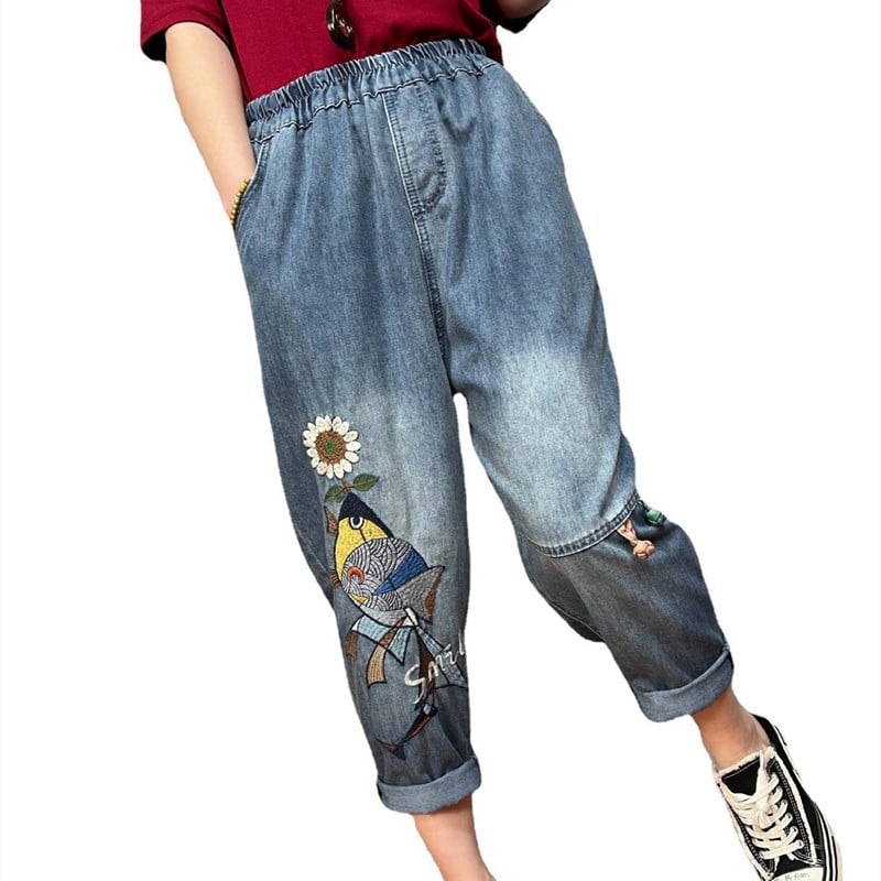 Vintage Embroidered Jeans 1