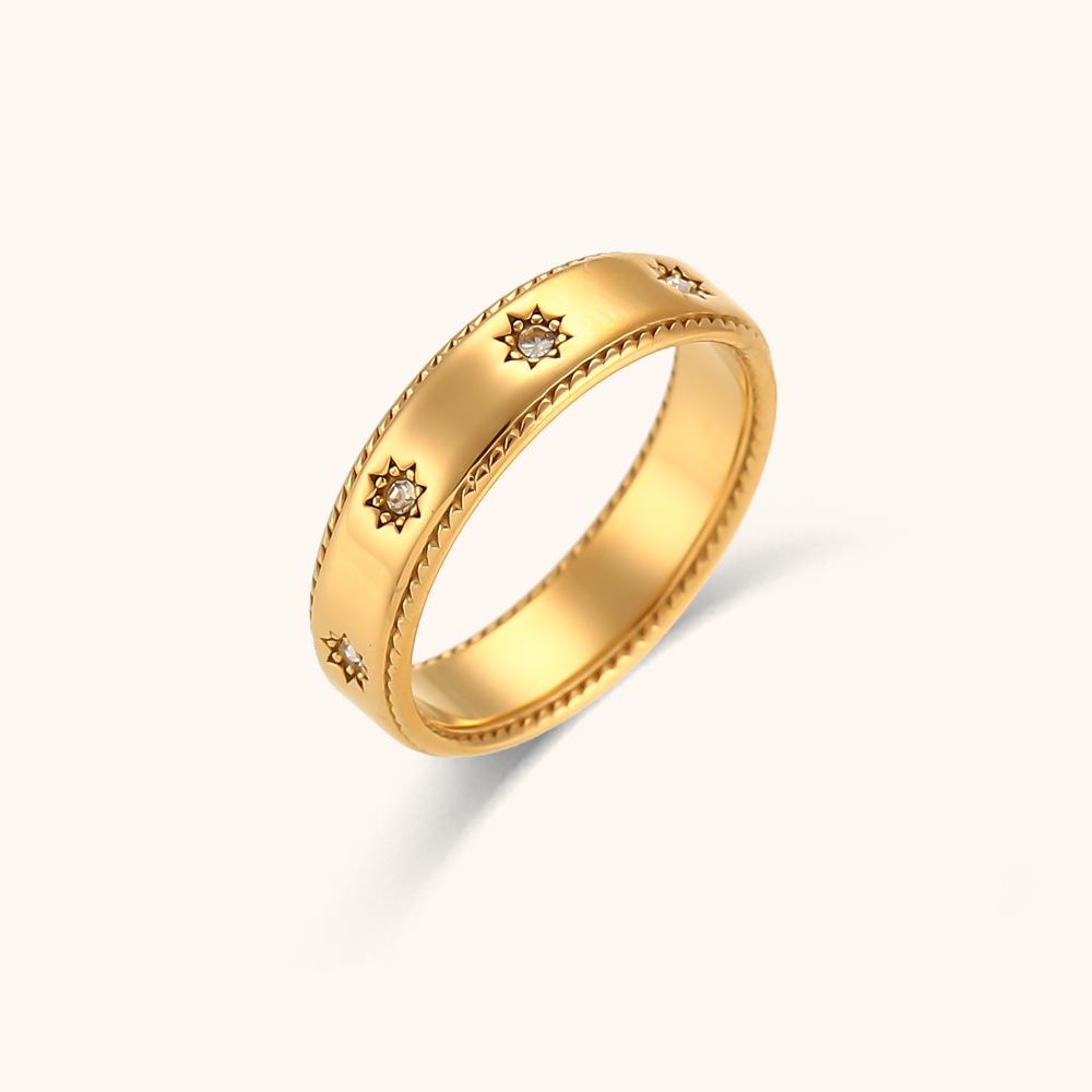 Vintage Zircon Star Ring 2
