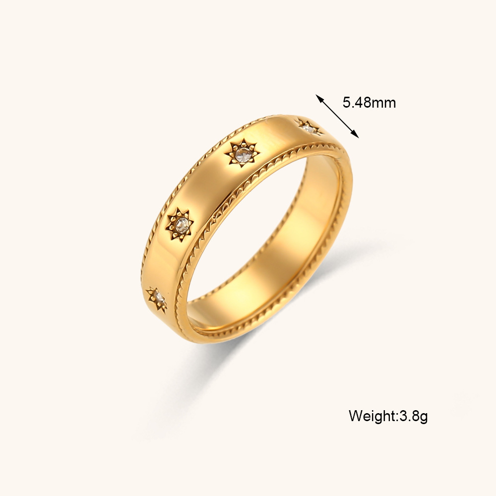 Vintage Zircon Star Ring 1