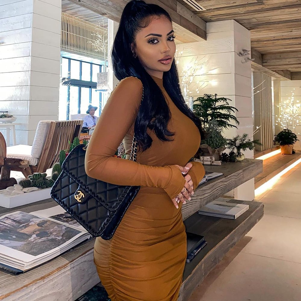 Mesh Beach Dress Image 4