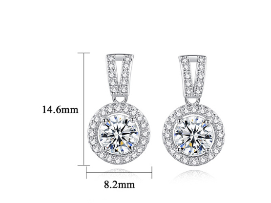 PAG & MAG Moissanite Earrings