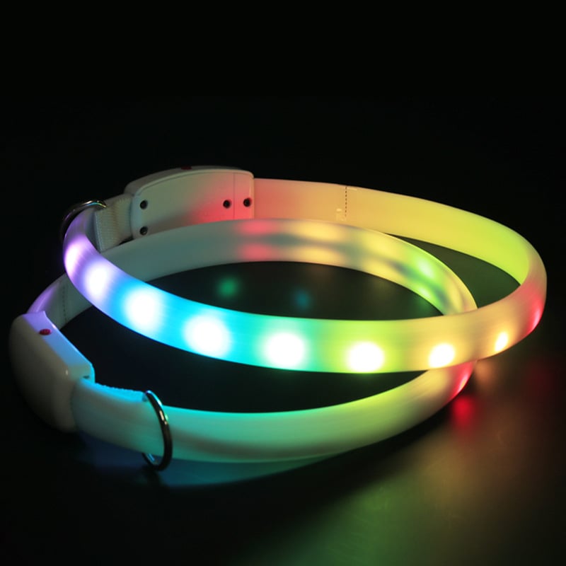 LED illuminated dog leash