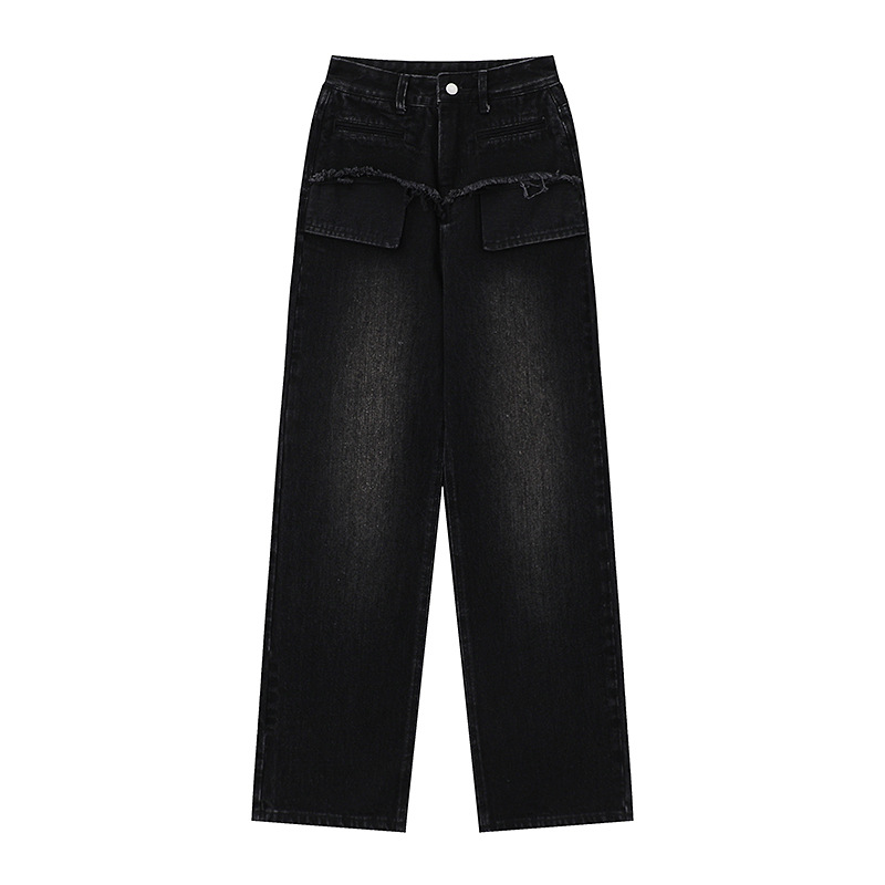 Retro Distressed Straight Jeans Image 8