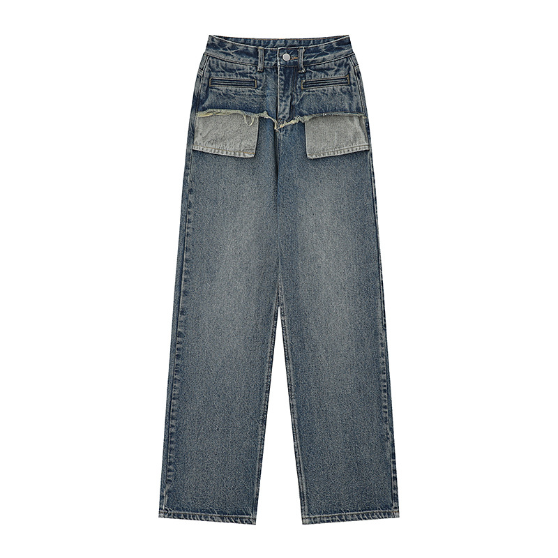 Retro Distressed Straight Jeans Image 6