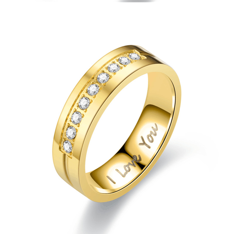 Titanium Steel Couple Ring 4