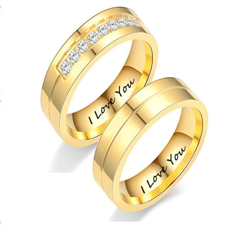 Titanium Steel Couple Ring 8