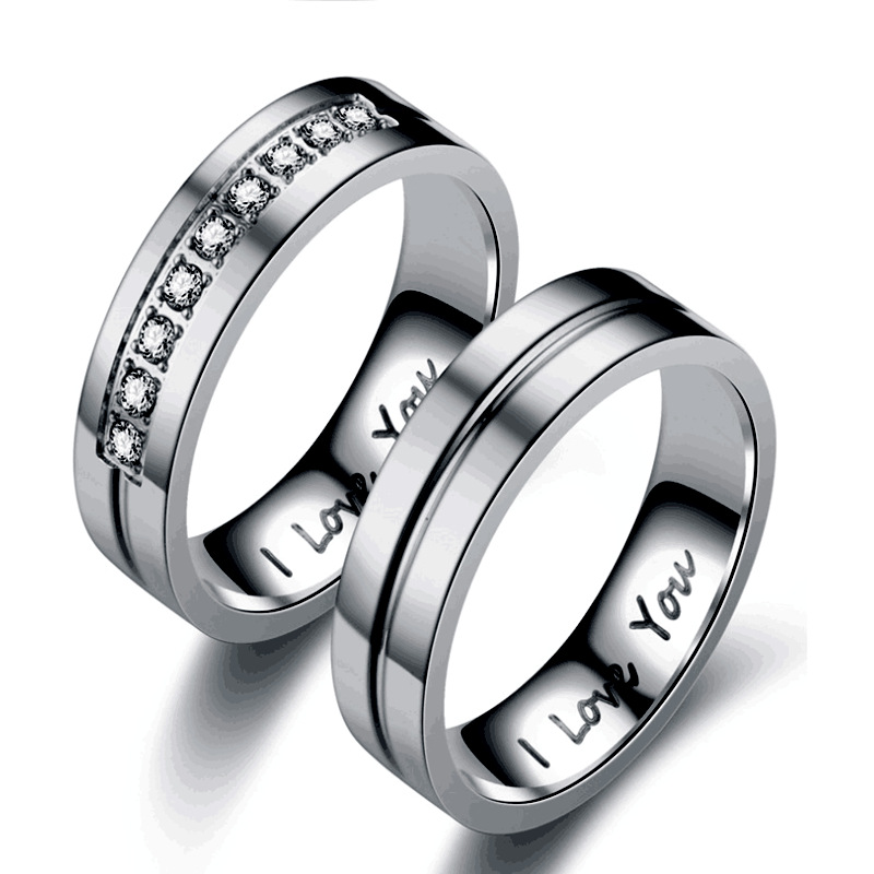 Titanium Steel Couple Ring 3