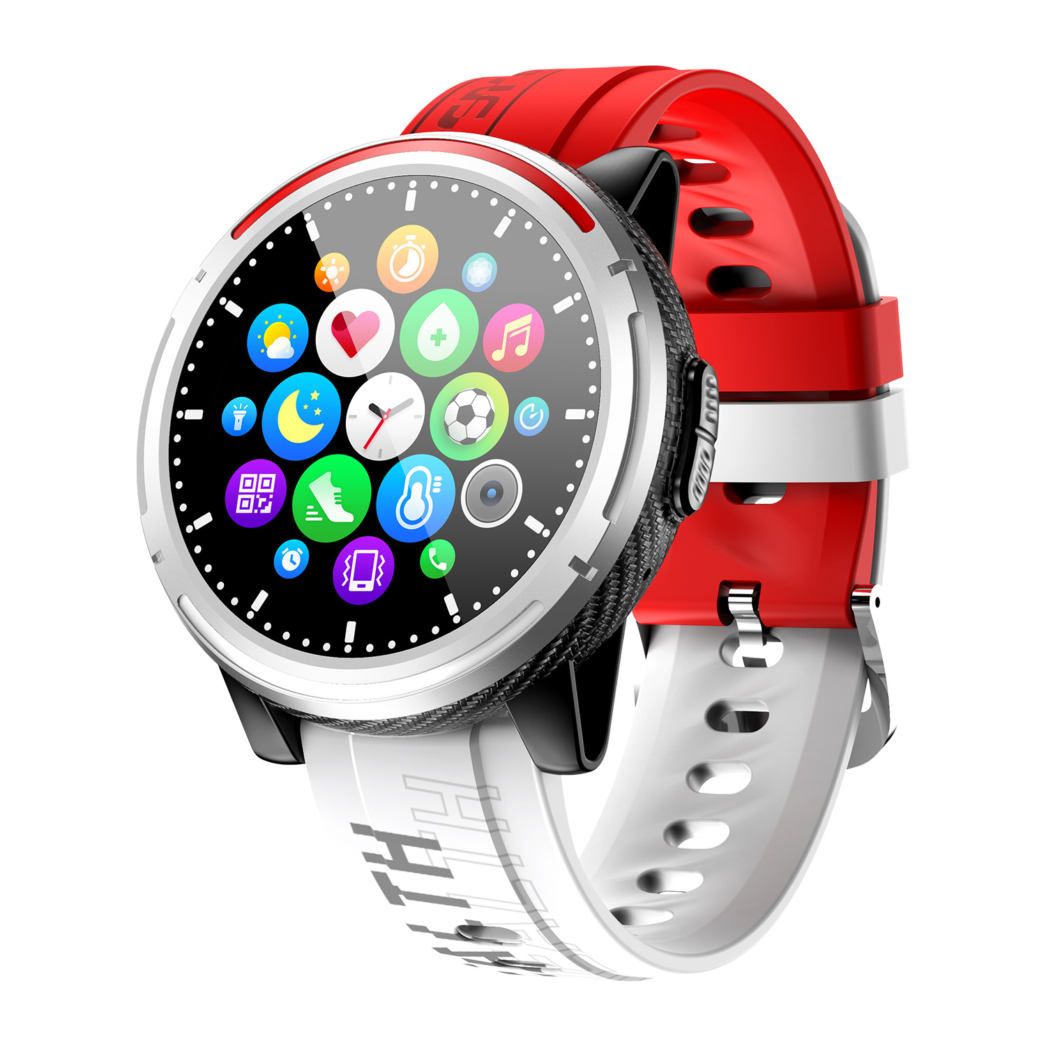 Red Multifunctional Outdoor Sports Men's Watch