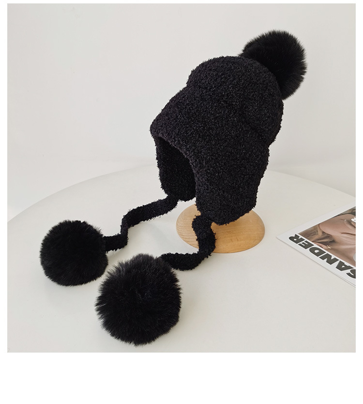 Cute Campus Zaihuile Earflaps Thermal Knitting Woolen Cap Image 10