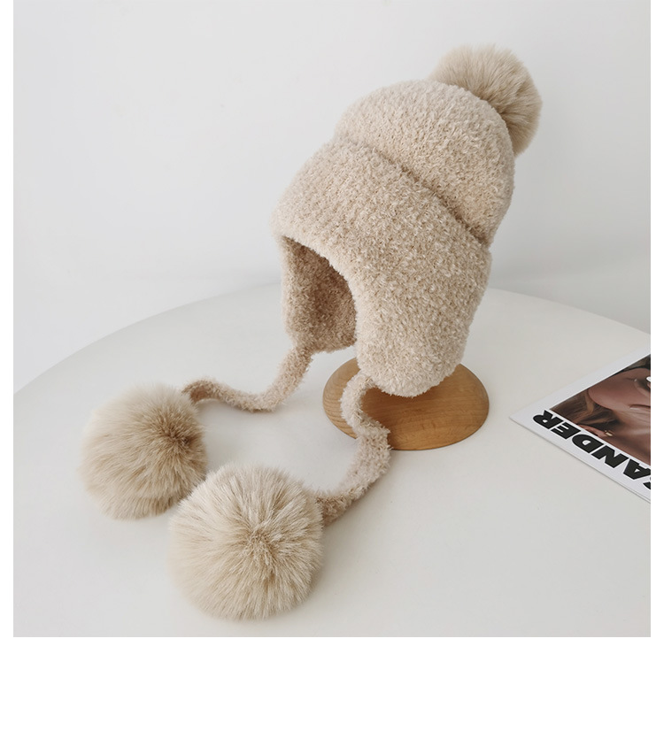 Cute Campus Zaihuile Earflaps Thermal Knitting Woolen Cap Image 8