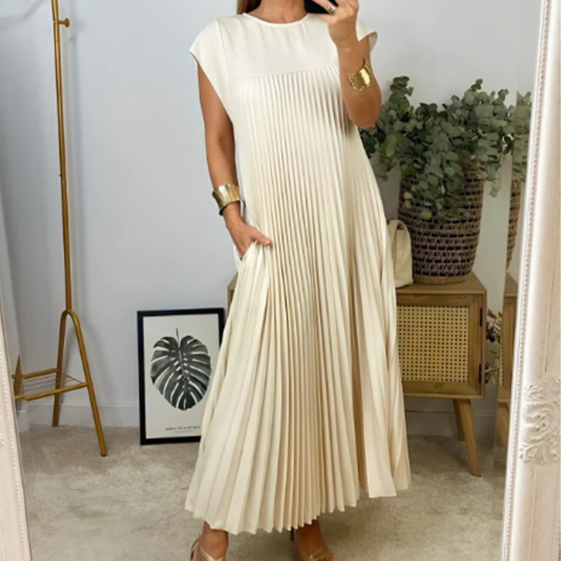 Women's Fashion Loose Solid Color Dress 5
