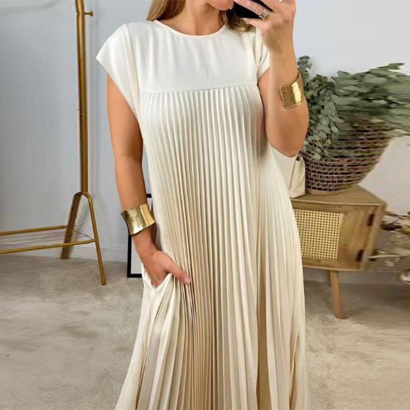 Women's Fashion Loose Solid Color Dress 2