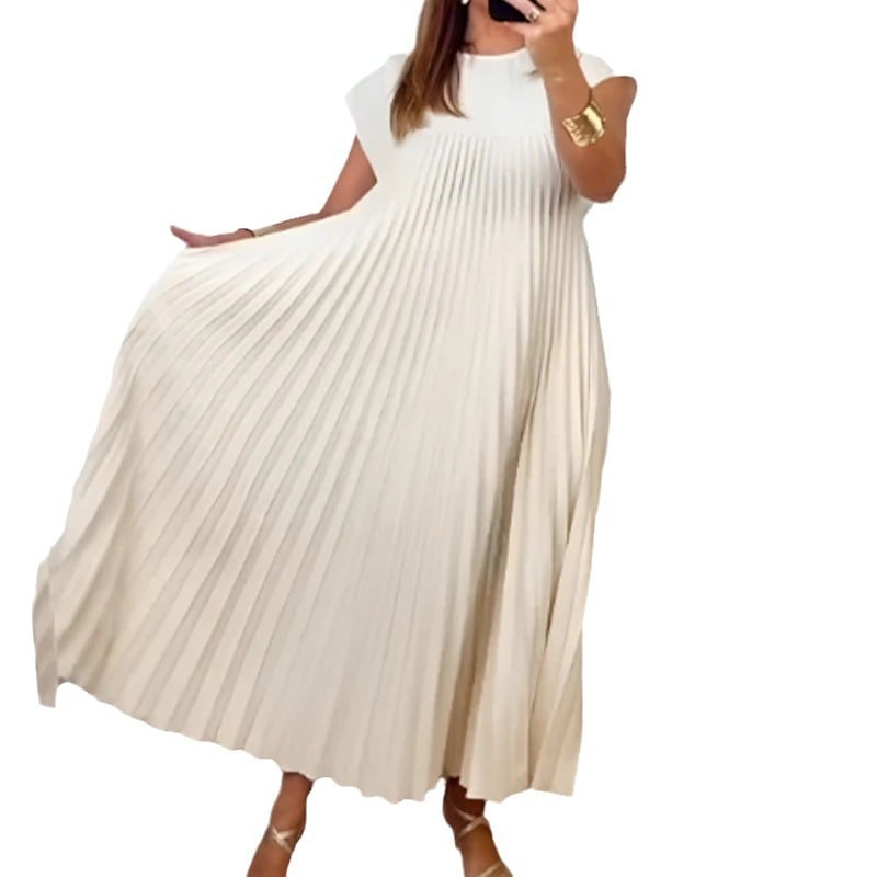 Women's Fashion Loose Solid Color Dress 3