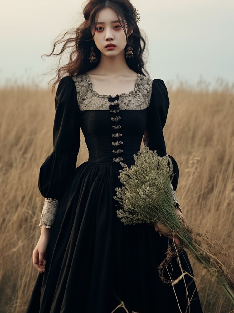 French Style Hepburn Wind Dress Image 3