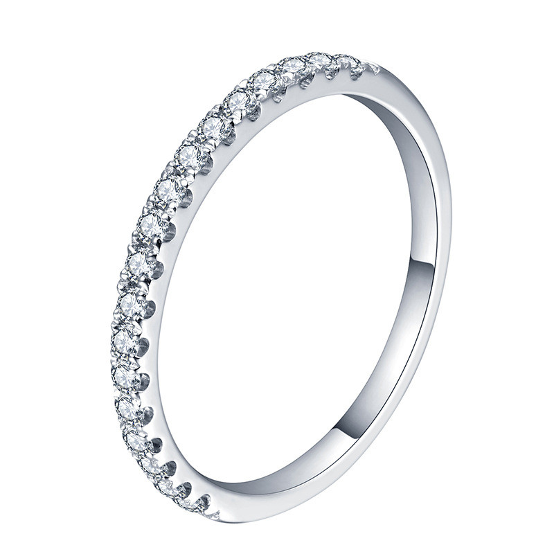 Sterling Silver Moissanite Ring - Image 1