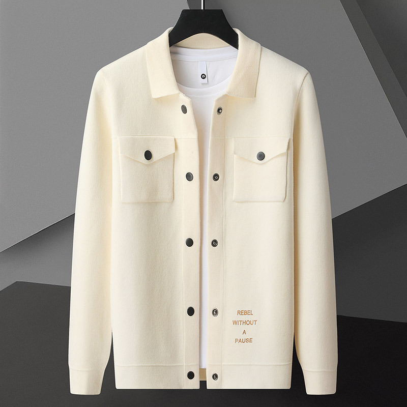 Men's Cardigan Sweater Coat Image 2