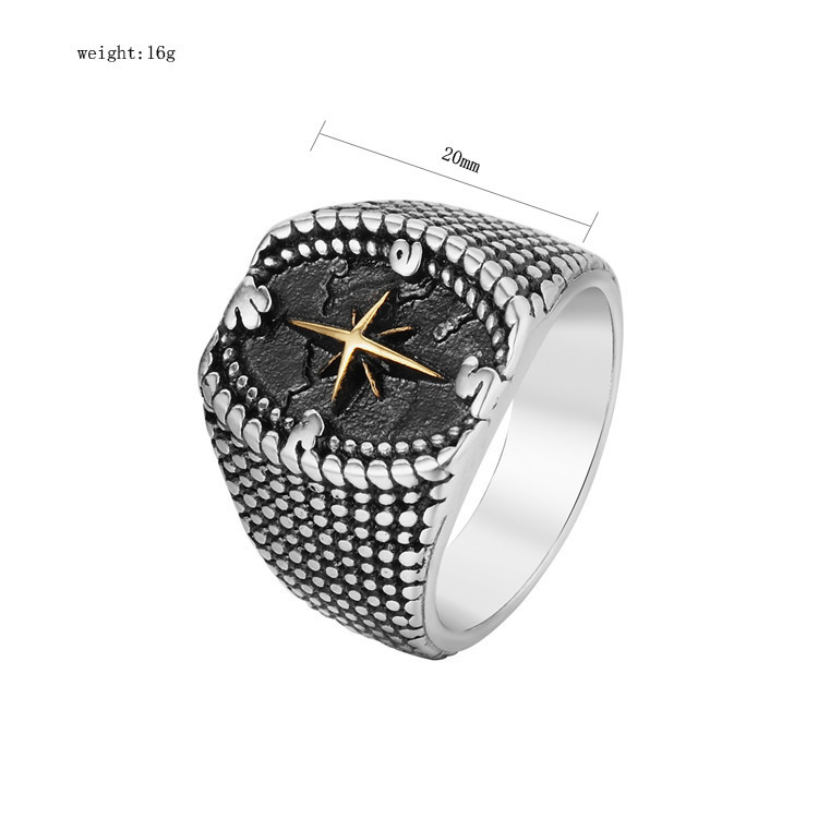 Black Titanium Steel Ring