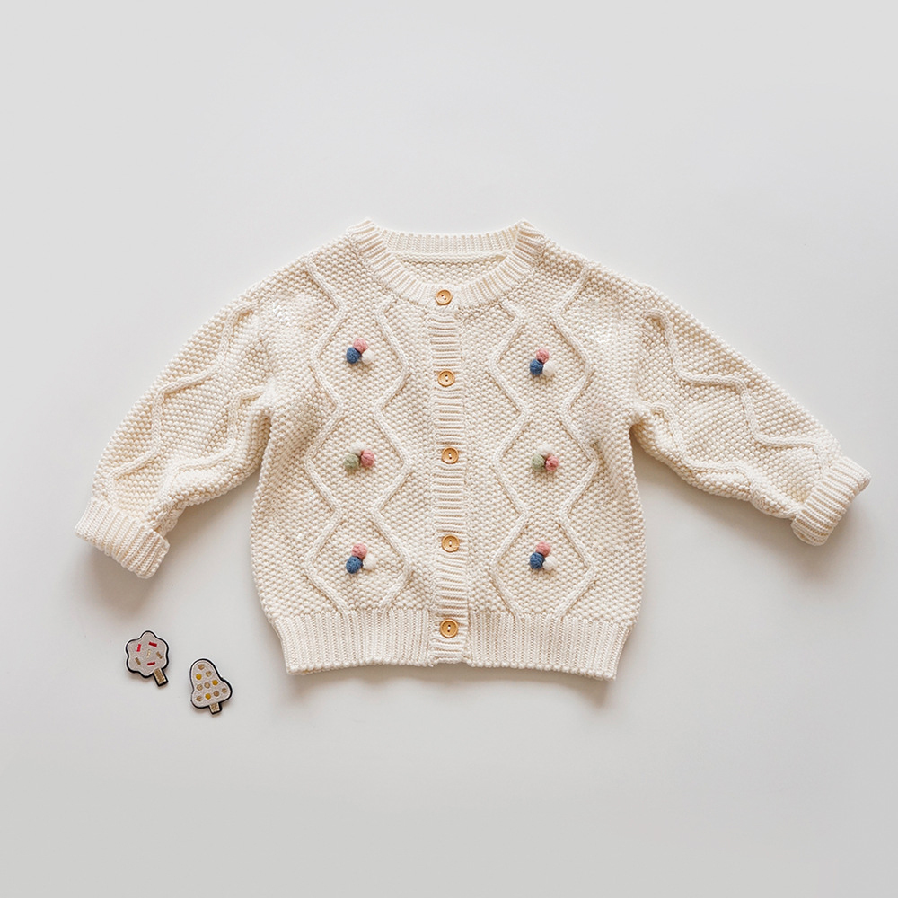 Children's Hand-Crochet Knit Cardigan