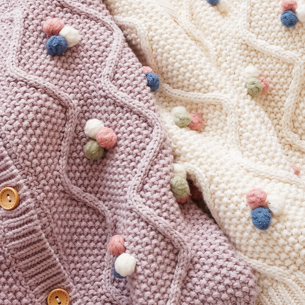 Children's Hand-Crochet Knit Cardigan