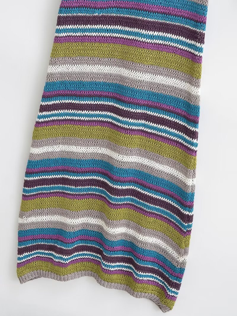 Striped Knitted Dress Image 5