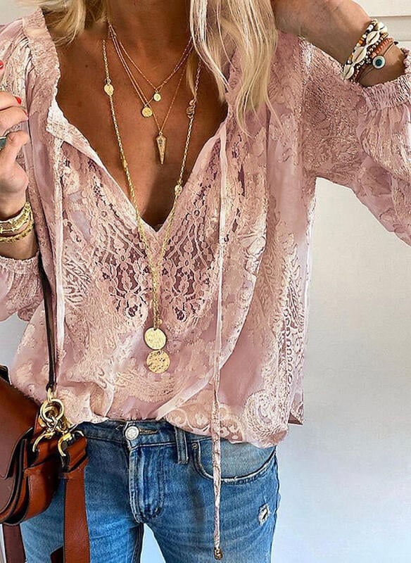 Pink Long-Sleeved T-Shirt
