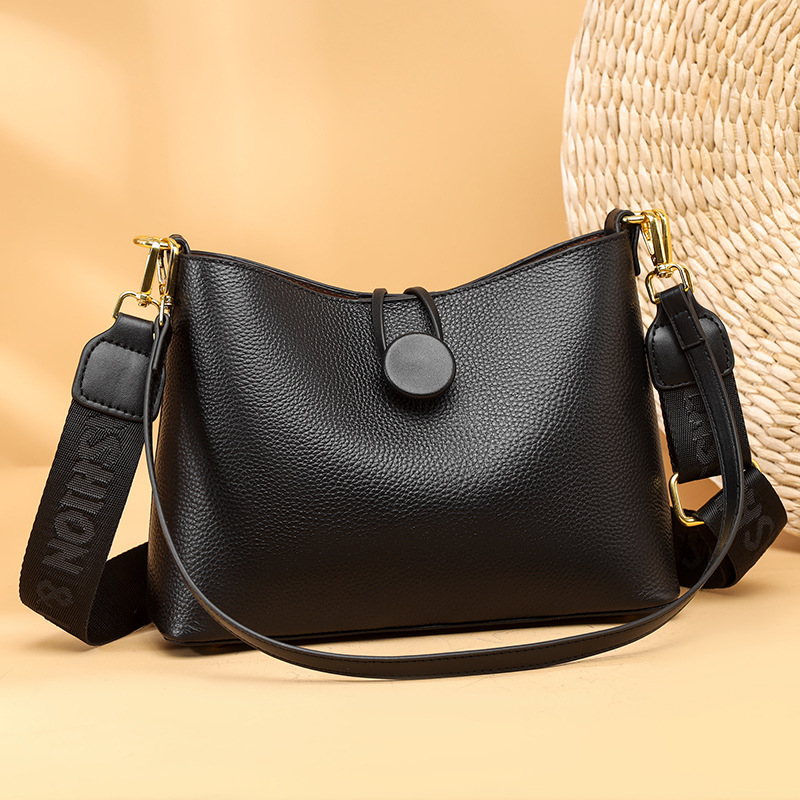 Cowhide Bucket Bag Image 7