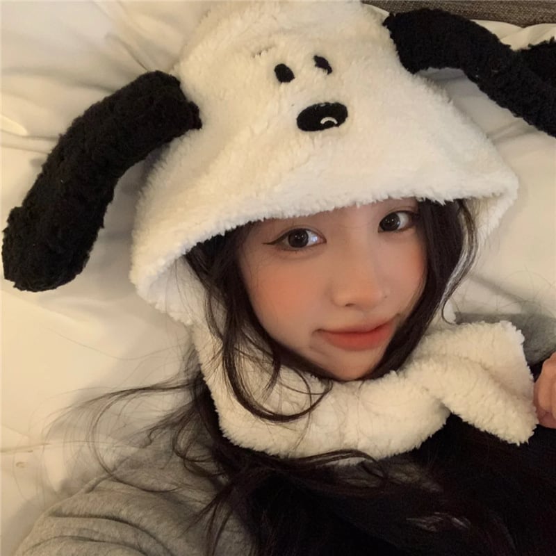 Fuzzy Dog Hat
