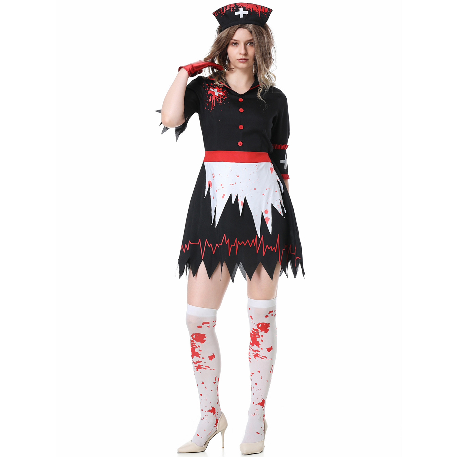 Bloodstained Nurse Costume Image 5