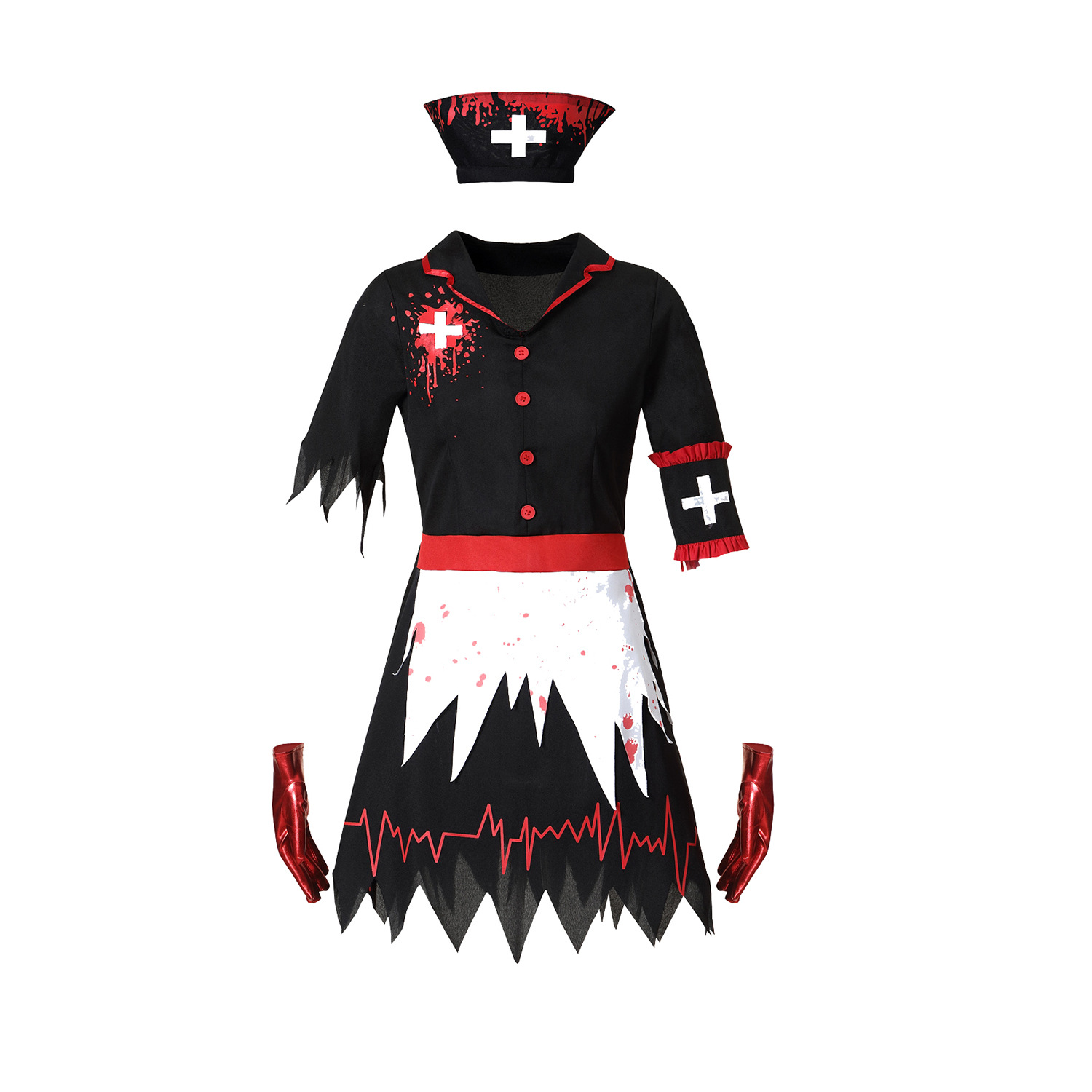 Bloodstained Nurse Costume Image 6