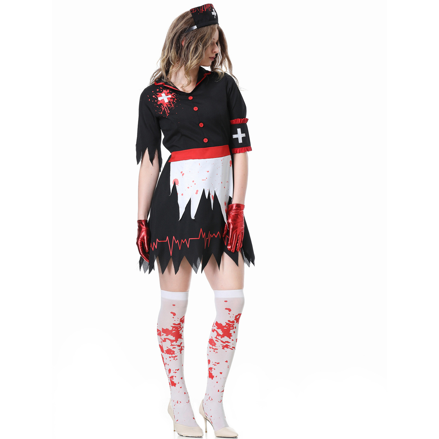 Bloodstained Nurse Costume Image 3