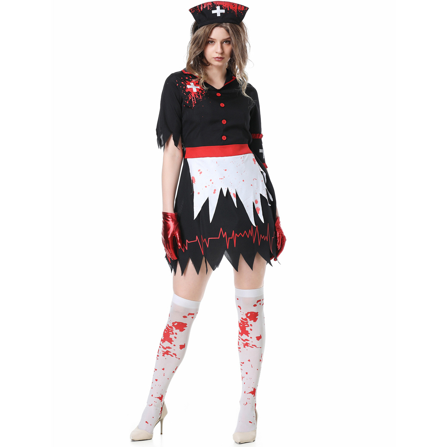 Bloodstained Nurse Costume Image 7