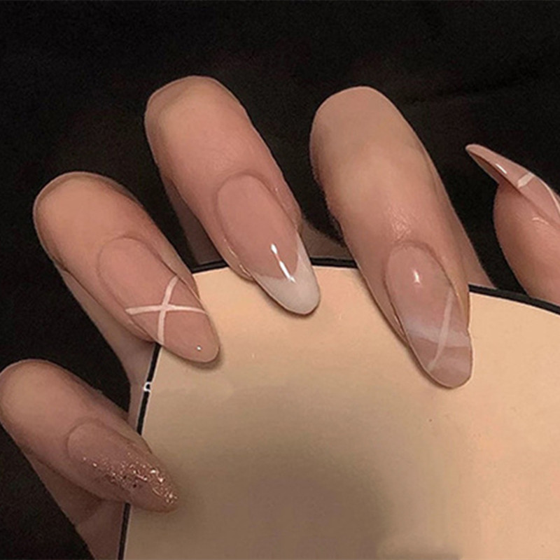 Women's French Nude Wear Nail Set Image 6