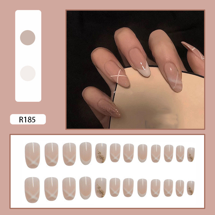 Women's French Nude Wear Nail Set Image 4