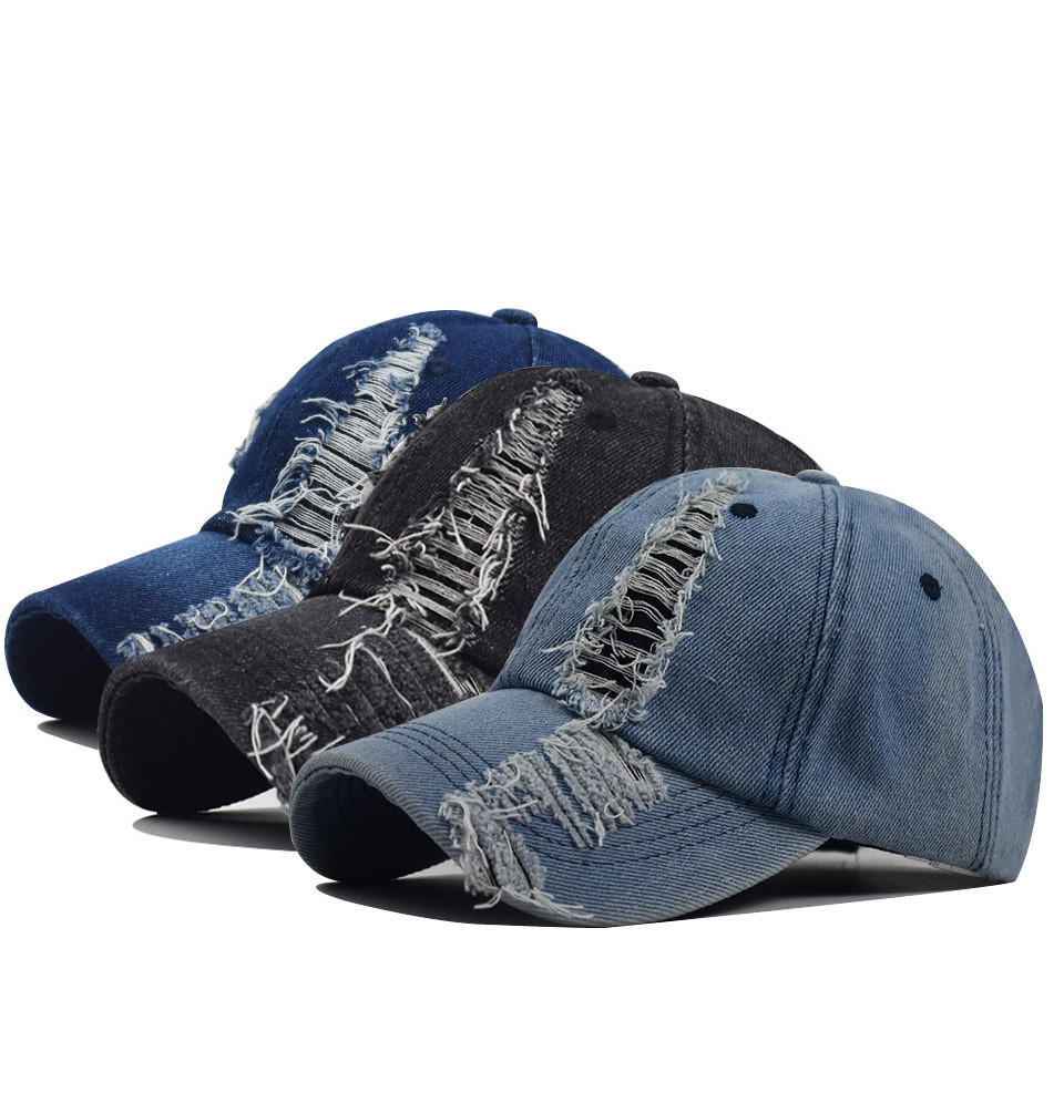 Men And Women Fashion Wash Hole Duck Tongue Hat Color Options